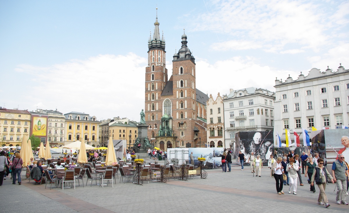 The Main Market Square in Krakow